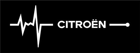 Citro en Nabız Kalp atışı sticker 2 adet kelebek cam