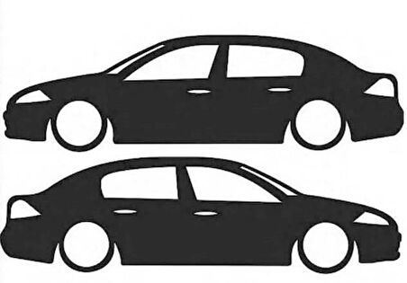 Megane 2 sedan basık kelebek cam stickeri 2 adet