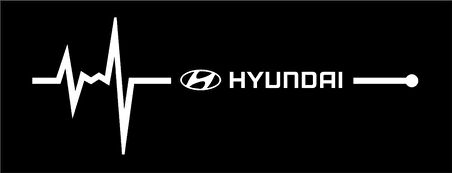H yundai Nabız Kalp atışı sticker 2 adet