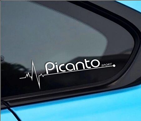 K ia Picanto Nabız Kalp atışı sticker 2 adet kelebek cam