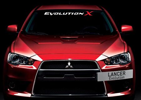 Mit subishi evolution Alınlık Ön cam sticker