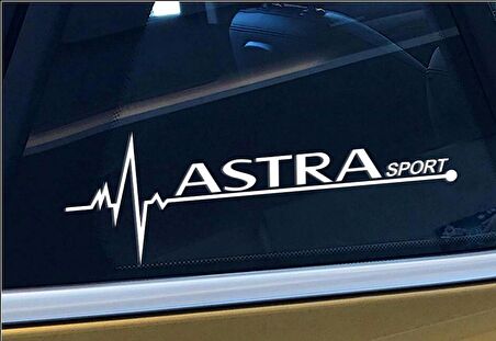 Astra Nabız Kalp atışı sticker 2 adet kelebek cam