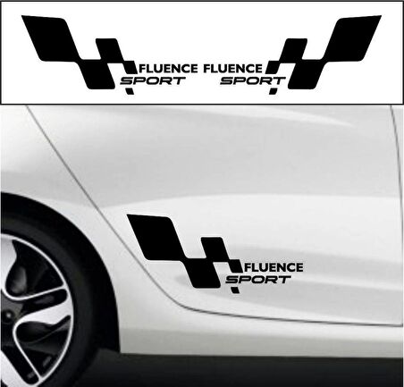 Fluence sport bayraklı sticker seti 2 adet