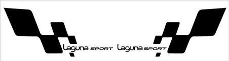 Laguna sport bayraklı sticker seti 2 adet 2