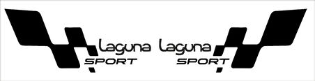 Laguna sport bayraklı sticker seti 2 adet
