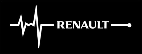 Ren ault Nabız Kalp atışı sticker kelebek cam