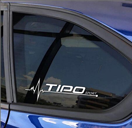 Tipo Nabız Kalp atışı sticker 2 adet kelebek cam