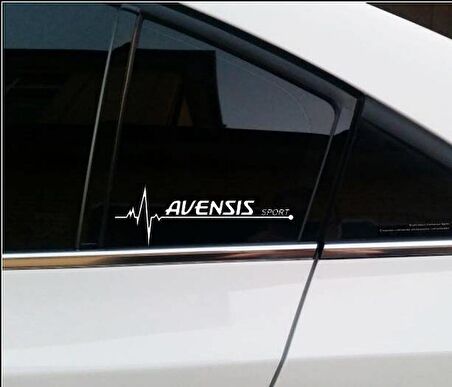 Avensis Nabız Kalp atışı sticker 2 adet kelebek caM
