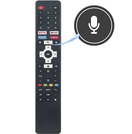 conti ile uyumlu Model CT58AN200U Mikrofonlu Google Tv Kumanda-Ses Komutlu