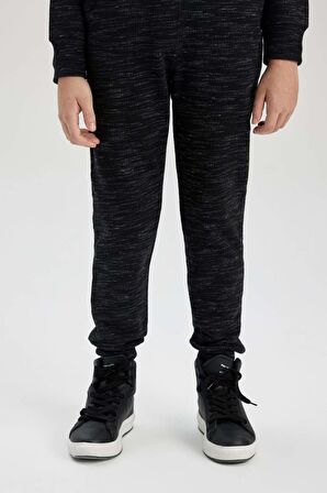 DeFacto Erkek Çocuk Beli Bağcıklı Lastikli Paça Cepli Jogger Eşofman Altı B8915A823CWBK81