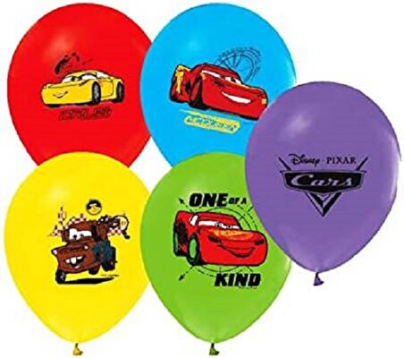 LATEKS BALON CARS RENKLİ 12'' 8'Lİ