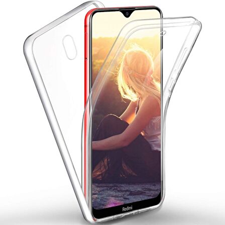 Gpack Xiaomi Redmi 8 Kılıf Ön Arka Şeffaf Silikon Koruma