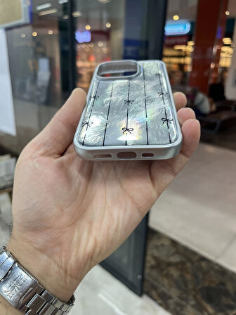 İPhone 14 Pro Max Mep Kapak Hologram Özellikli Estetik Kılıf