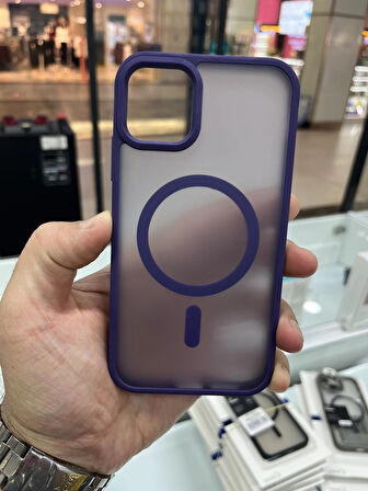 İPhone 13 Mat Yüzey MagSafe Şarj Özellikli Kılıf