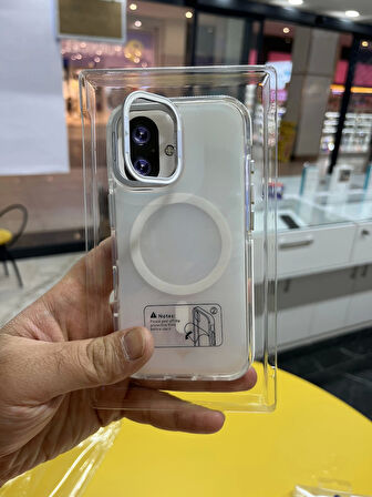İPhone 16 Hologramlı Kamera Kısmı Açılabilir Standlı Premium Kapak