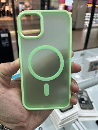 İPhone 13 Mat Yüzey MagSafe Şarj Özellikli Kılıf