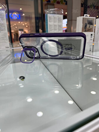 Apple iPhone 13-14 Kılıf MagSafe Wireless Şarj Özellikli Setro Silikon