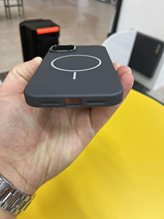 İPhone 12 Uyumlu Premium MagSafe Silikon Renkli Ultra Darbe Korumalı Kılıf