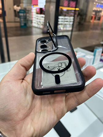 Samsung Galaxy S24-S25 Uyumlu Kılıf MagSafe Wireless Şarj Özellikli Setro Silikon