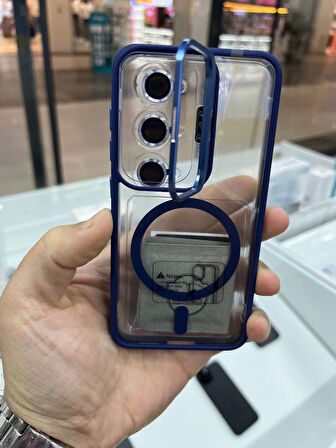 Samsung Galaxy S24-S25 Uyumlu Kılıf MagSafe Wireless Şarj Özellikli Setro Silikon