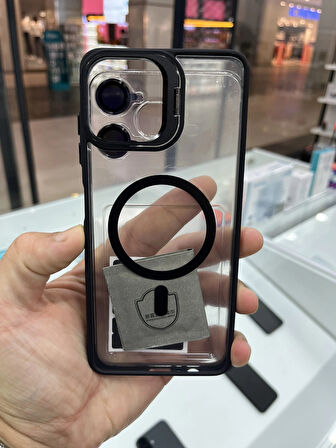 Samsung Galaxy A06 Kılıf MagSafe Wireless Şarj Özellikli Setro Silikon