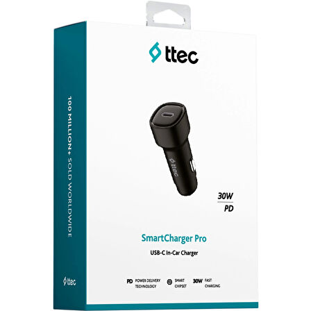 TTEC 2CKP01S SmartCharger PD 30W Araç Hızlı Şarj Cihazı