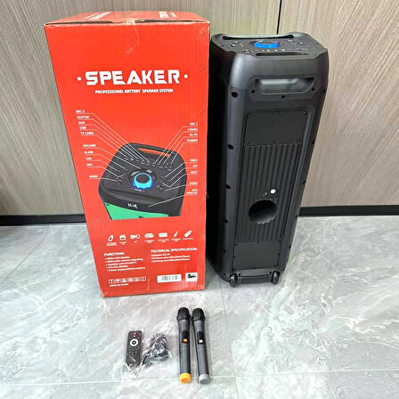 NDR-1610 DEV SES BOMBASI 10 inç yüksek kalite kablosuz mic karaoke BT hoparlörler mikrofon