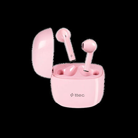 TTEC 2KM141P AirBeat Go Gerçek Kablosuz TWS Bluetooth Kulak İçi Kulaklık Pembe