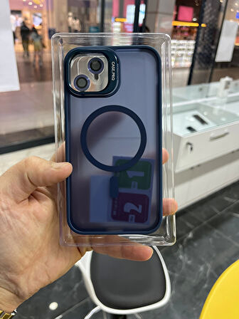 İPhone 11 Uyumlu MagSafe Özellikli Kamera Bölümü Stand Olabilen Lens Koruma Hediyeli Premium Kapak