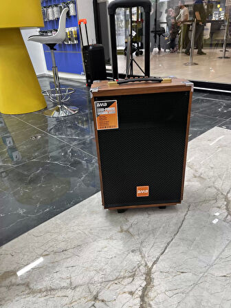 50 Watt Kablosuz Dev Boy Bluetooth Hoparkör Kumandalı Taşınabilir Valiz Tipi Mikrofonlu Kablosuz Hoparlör
