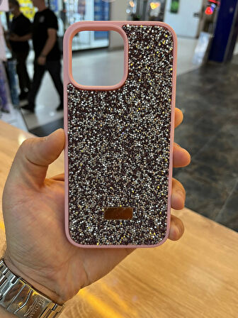 İPhone 16 Pro Max Taşlı Premium Kılıf