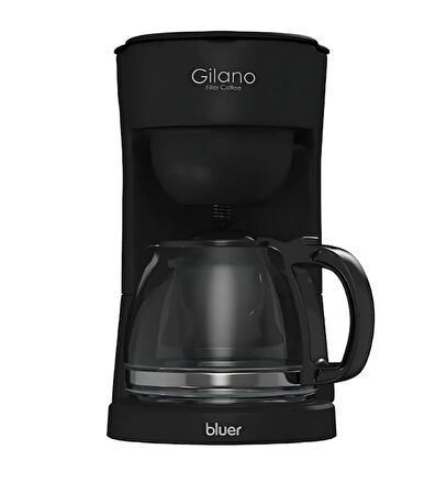 Bluer Gilano 1.25L Filtre Kahve Makinesi 750W Güç, Sıcak Tutma & Damlatma Önleme, Cam Demlik, Otomatik Kapanma