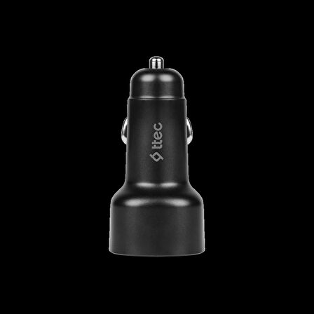 ttec SmartCharger Duo PD 48W Araç Hızlı Şarj Aleti USB-C+USB-A - USB-C-Lightning Kablo