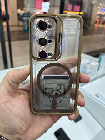 Samsung Galaxy S24-S25 Uyumlu Kılıf MagSafe Wireless Şarj Özellikli Setro Silikon