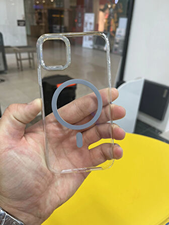 İPhone 12 Uyumlu Şeffaf MagSafe Özellikli Geç Sararma Yapan Kıılıf