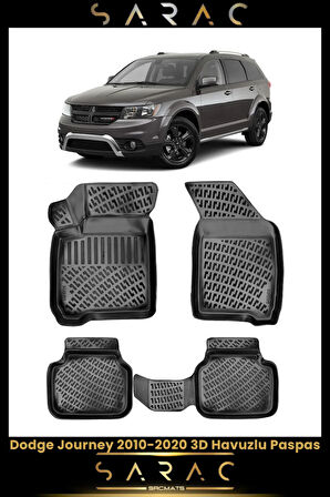Dodge Journey 2018 Model Araca Özel 3d Havuzlu Paspas