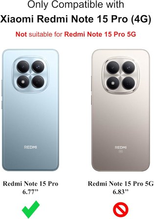 Xiaomi Redmi Note 15 4G ile Uyumlu Kılıf Esnek Premium Yumuşak Silikon Telefon Kılıfı Kapak