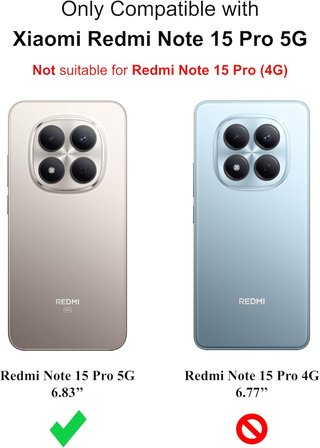 Xiaomi Redmi Note 15 Pro 5G ile Uyumlu Kılıf Esnek Premium Yumuşak Silikon Telefon Kılıfı Kapak