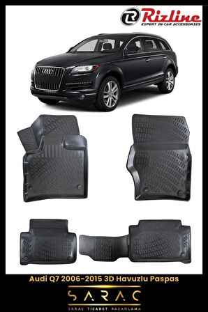 Rizline Audi Q7 2008 Model 3D Havuzlu Paspas