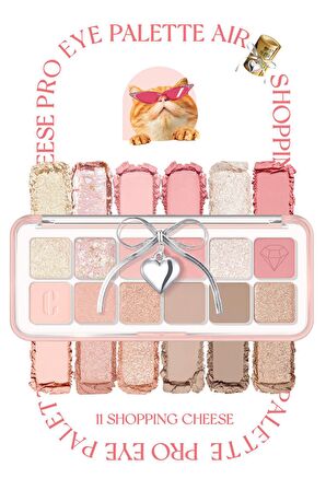 Hafif Dokulu Yoğun Renklere Sahip Göz Farı Paleti Clio Pro Eye Palette Air (11 Shopping Cheese)
