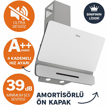 Ferre SilenArt Lesto Yeni Seri  Ultra Sessiz Beyaz  Ankastre Set ( D081-SA + LN386  + QBL62CB )