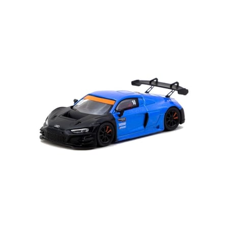 Tarmac Works Audi R8 LMS GT3 evo II Model Araba 1:64 Siyah Mavi