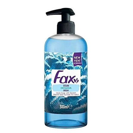 Fax Sıvı Sabun 500 ml Pompalı 3 lü Karma Paket
