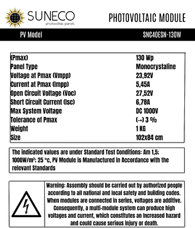 130 Watt Yarı Esnek Güneş Paneli Half Cut Monokristal Solar Güneş Paneli Karavan Tekne