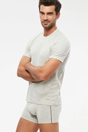 Erkek Penye Likra Compact 0-yaka James Tshirt Atlet 6 Lı