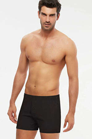 Erkek Penye Tek Düğmeli Boxer 4 Lü Adrian S-3xl Beyaz