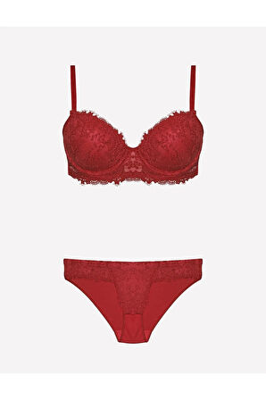 Kadın Destekli Push-up Sütyen Ve Külot Takım