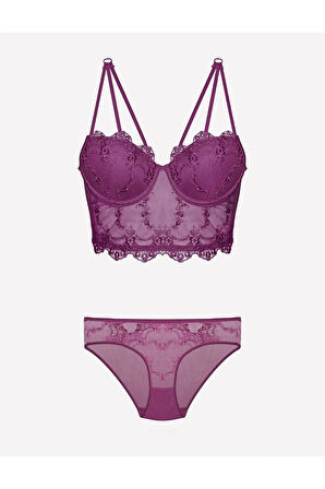 Kadın Destekli Push-up Sütyen Ve Külot Takım