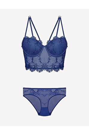 Kadın Destekli Push-up Sütyen Ve Külot Takım