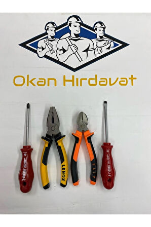 OKN 4 PARÇA AMATÖR SET (PENSE , YANKESKİ , DÜZ TORNAVİDA , YILDIZ TORNAVİDA)